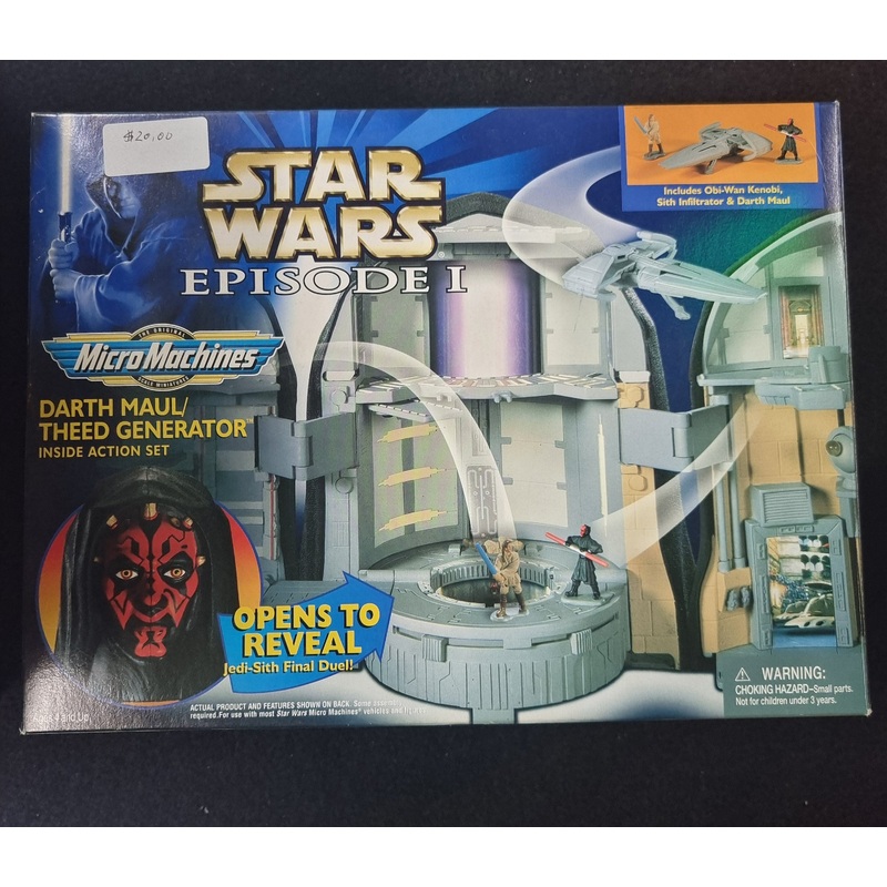 STAR WARS EPISODE 1 DARTH MAUL/ THEED GENEREATOR INSIDE ACTION SET