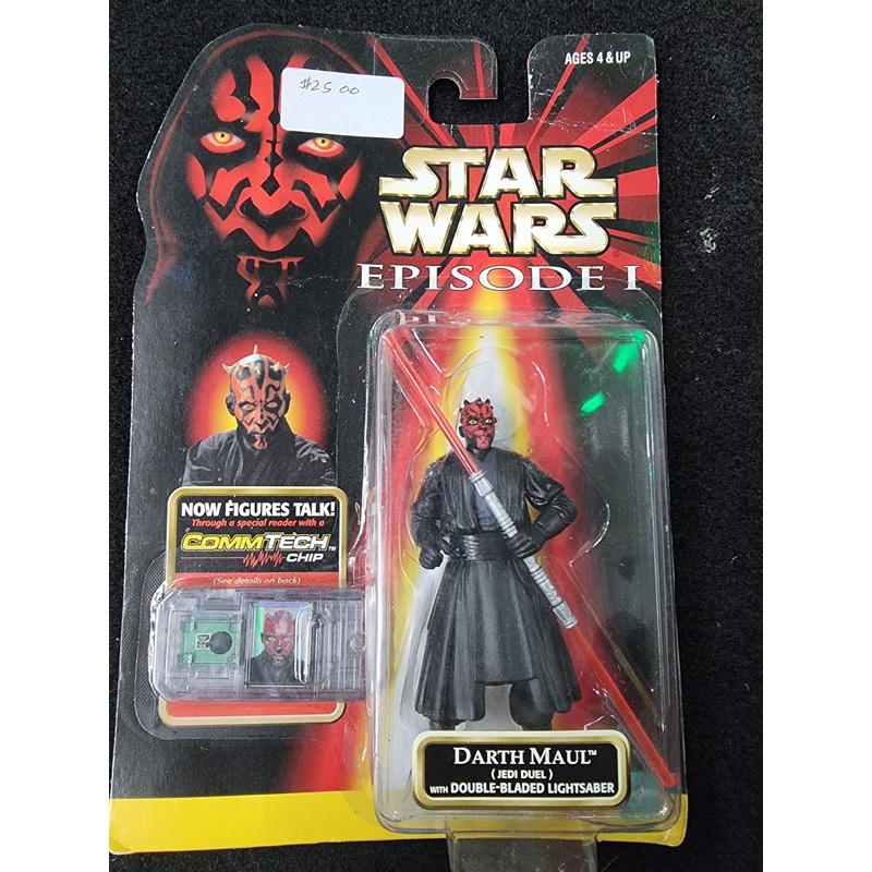 STAR WARS EPISODE 1 DARTH MAUL WITH DOUBLE-BLADED LIGHTSABER