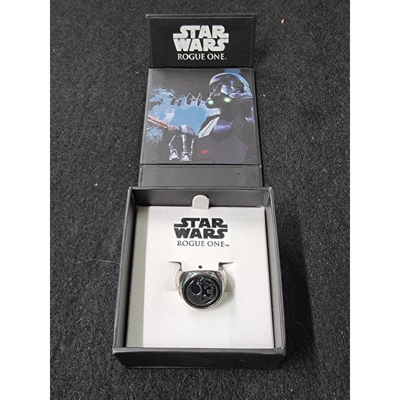 STAR WARS ROGUE ONE REBEL ALLIANCE/GALACTIC EMPIRE SYMBOL RING