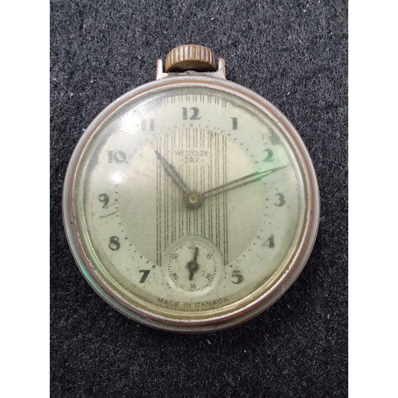 Vintage Westclox Dax Pocket Watch, Made In Canada
