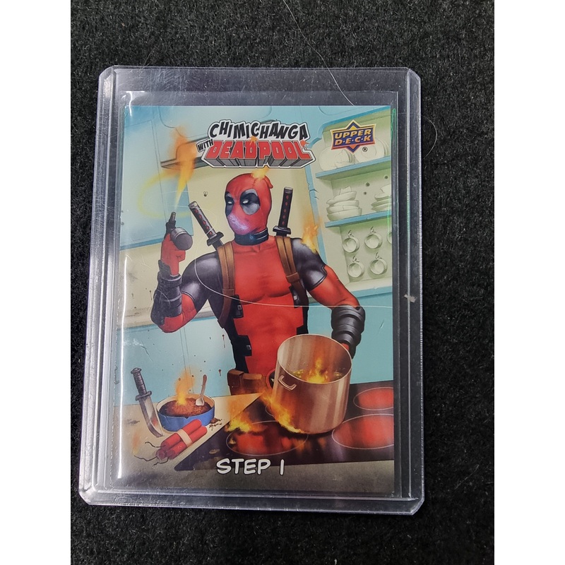 2019 UPPER DECK MARVEL DEADPOOL CHIMICHANGA CWD-1 STEP 1 HEAT THE OIL IN A DEEP