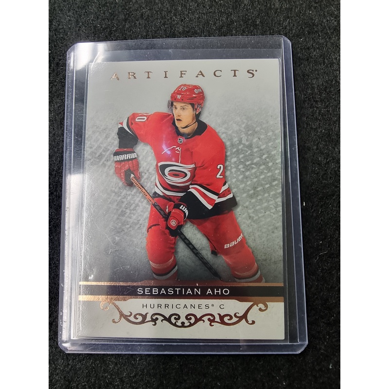 2021-22 Upper Deck Artifacts SEBASTIAN AHO Orange /75 Carolina Hurricanes