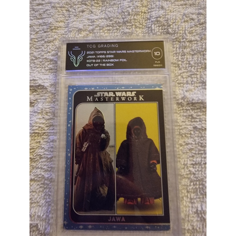 2021 Topps Star Wars Masterwork Out of the Box JAWA Rainbow OTB- 166/299 TCG 10