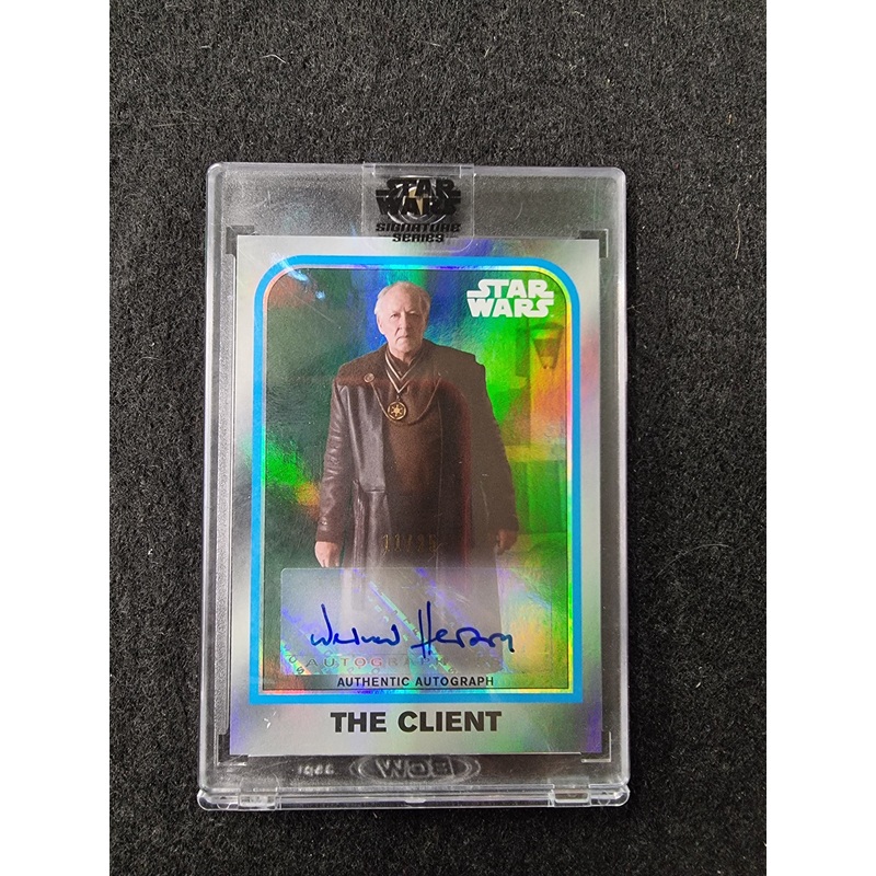 Star Wars 2022 Signature Series Werner Herzog as The Client 25/25 Autographed Tr