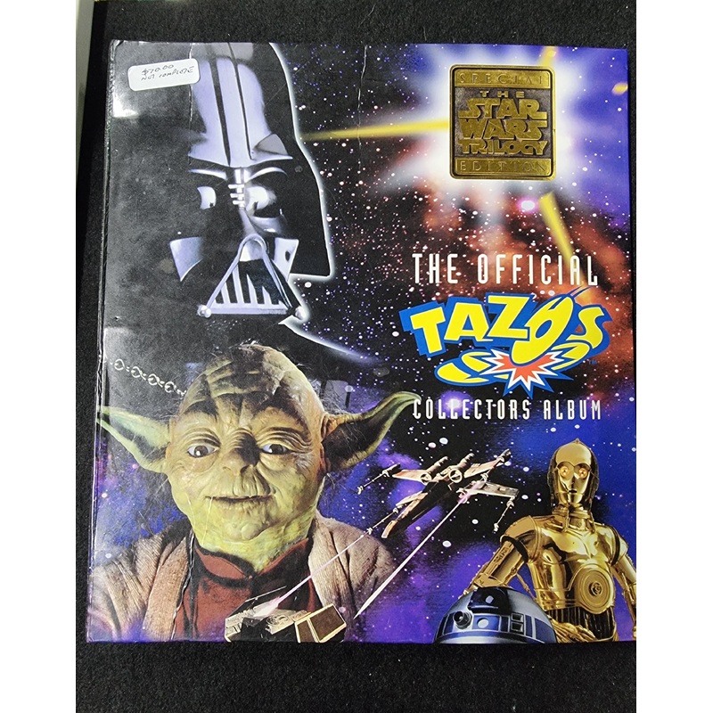 STAR WARS TRILOGY THE OFFICIAL TAZOS COLLECTORS ALBUM (NOT COMPLETE)