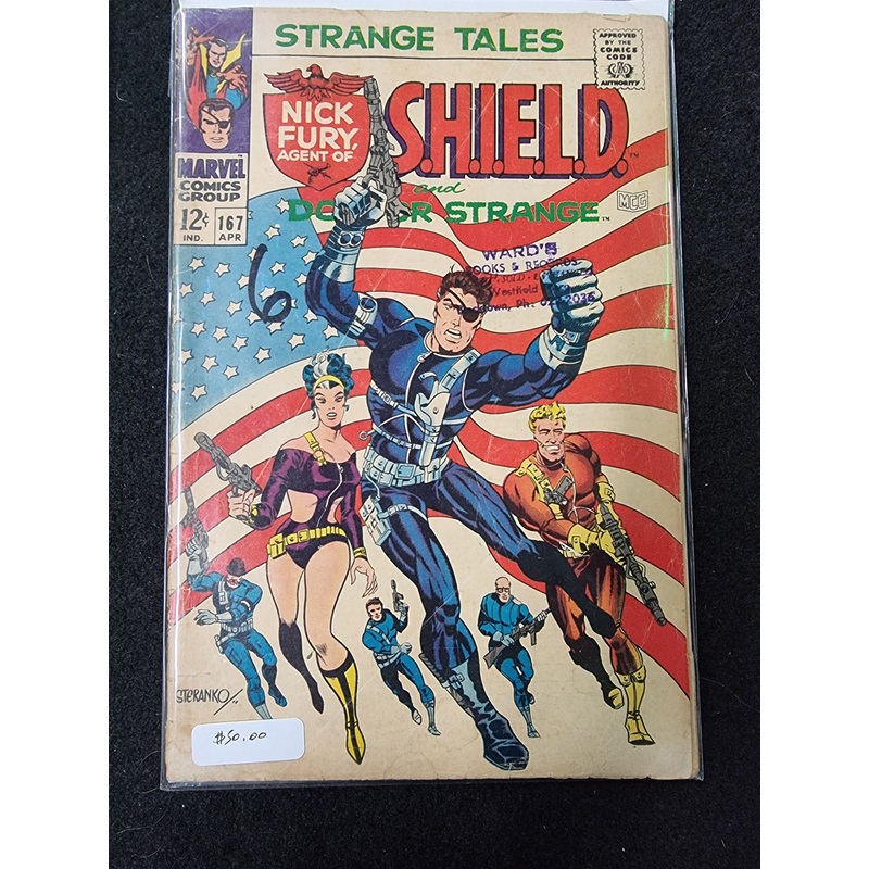 Strange Tales 167 Iconic Jim Steranko Cover 1st Contessa Valentina Cover 1968