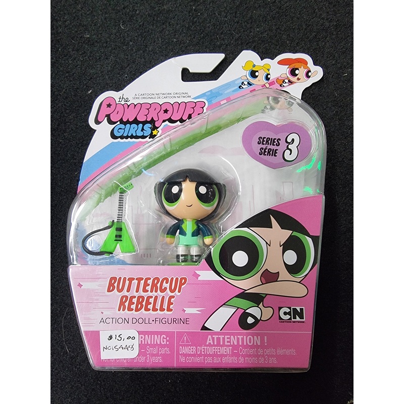 THE POWERPUFF GIRLS BUTTERCUP REBELLE ACTION DOLL FIGURE