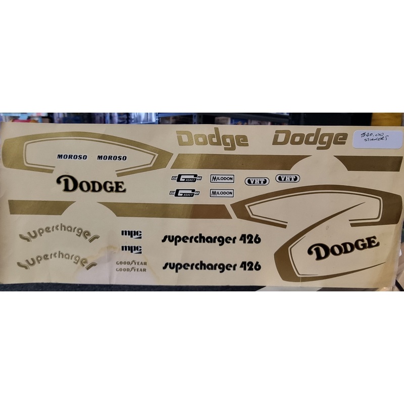 VINTAGE DODGE DECAL STICKER LABEL