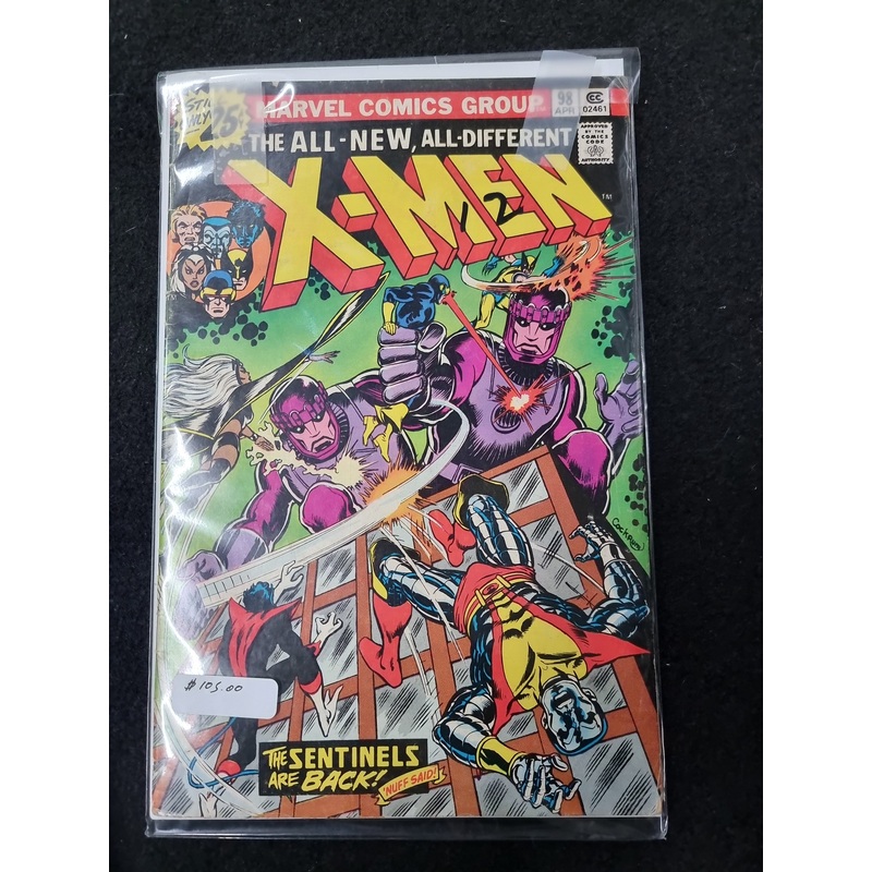 X-Men No. 98 Unofficial DC Crossover 1st Cameo Amanda Sefton Bronze 1976 VF/VF+