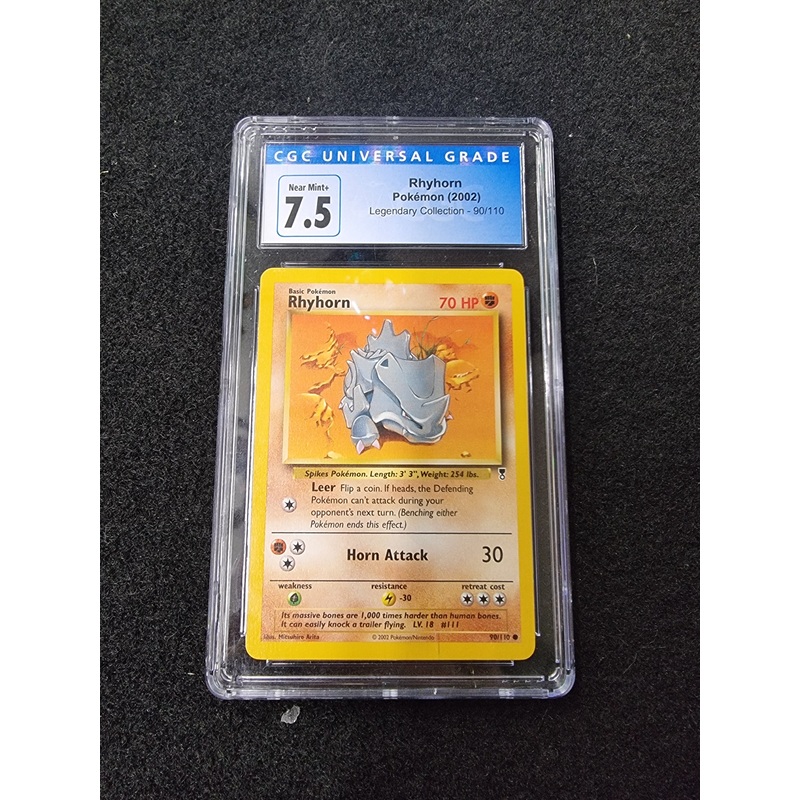 2000 Pokmon Jungle Set First Edition Rhydon 61 /64 Graded CGC 7.5
