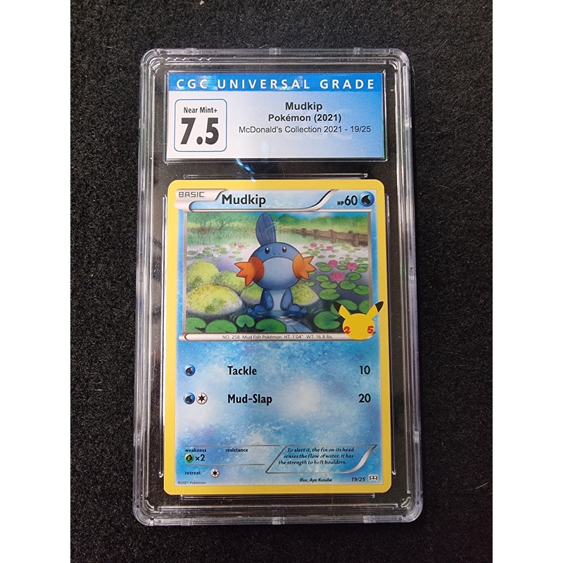 2021 Pokemon McDonald’s #19 Mudkip – Holo CGC 7.5 NEAR MINT