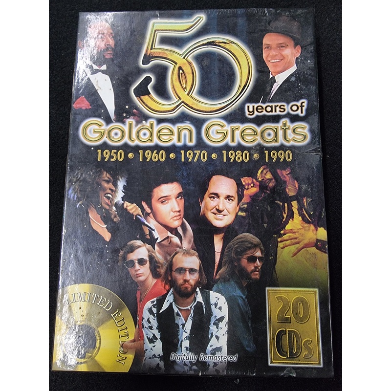 50 Years Of Golden Greats 1950 1960 1970 1980 1990 ,Limited Edition. 20 CDs.