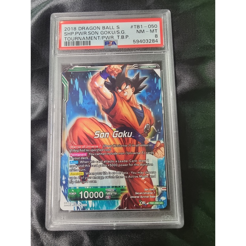 2018 Dragon Ball Super Son Goku TB1-050 PSA 8 NM-MT
