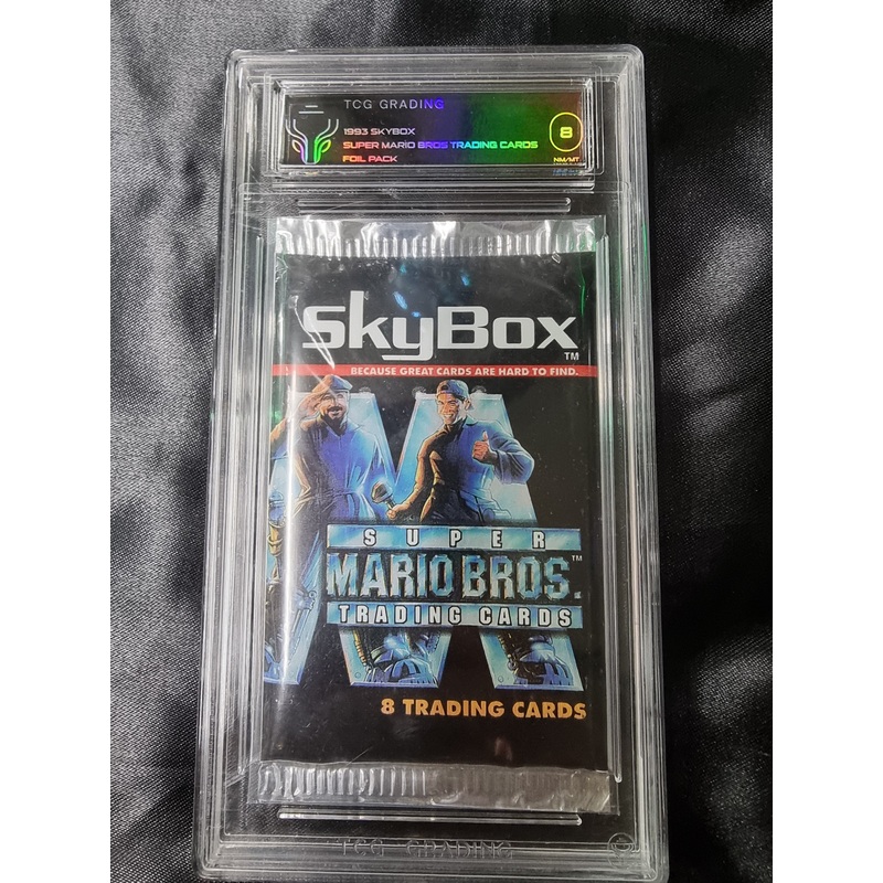 Vtg 1993 Super Mario Bros l Skybox Trading Card Single Pack New Sealed TGC 8 NM
