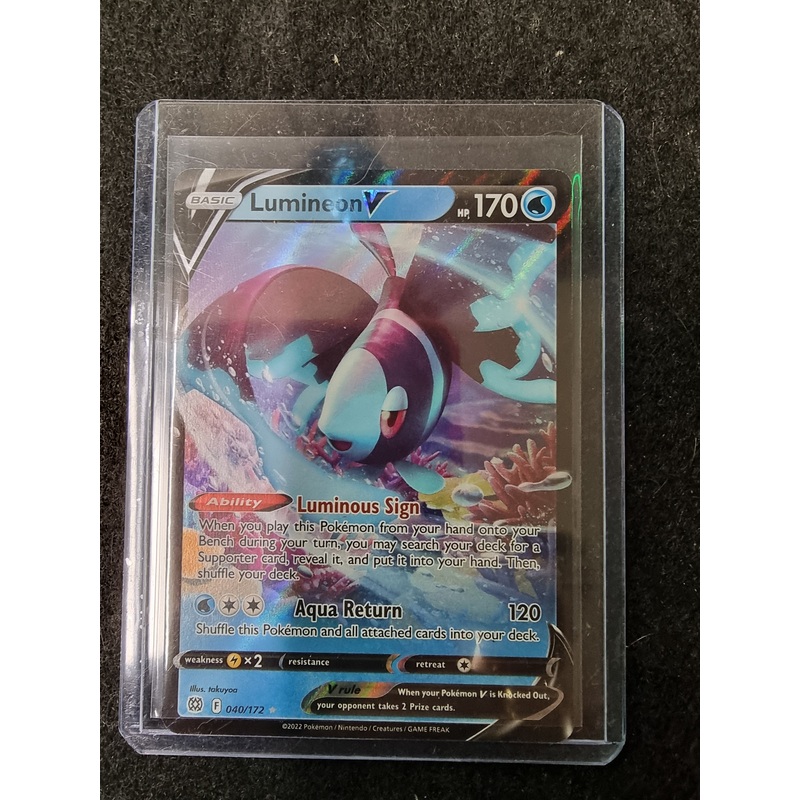 040/172 Lumineon V Pokemon Prize Pack Play League Series