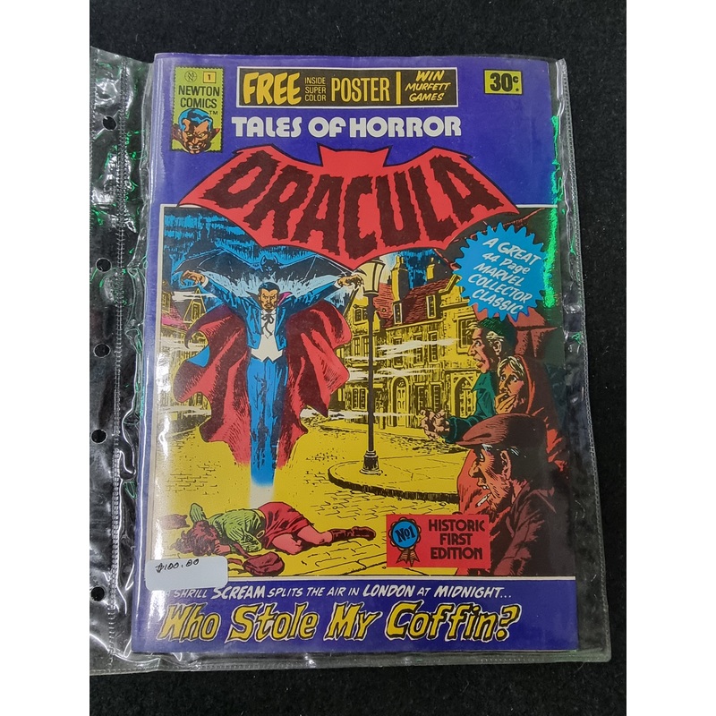 Tales of Horror Dracula #1 1975 Newton Marvel Comics