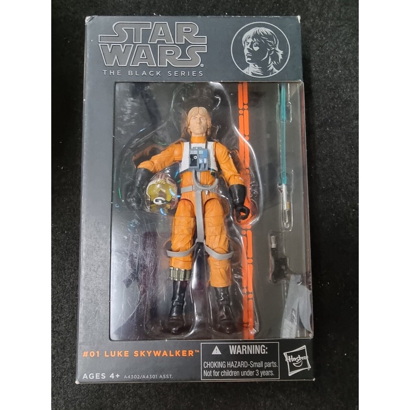 STAR WARS THE BLACK SERIES #1 LUKE SKYWALKER X-WING 6 ACTION FIGURE 2013 HASBRO