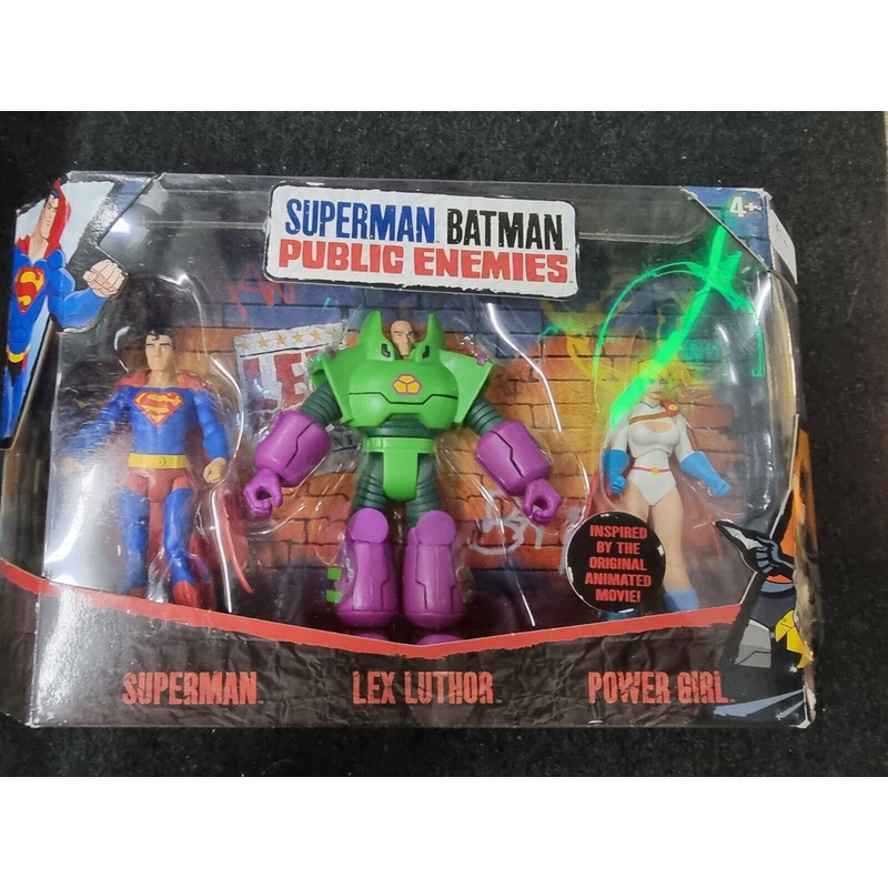 2009 DC Superman Batman Public Enemies Box Set LEX Luthor Power Girl