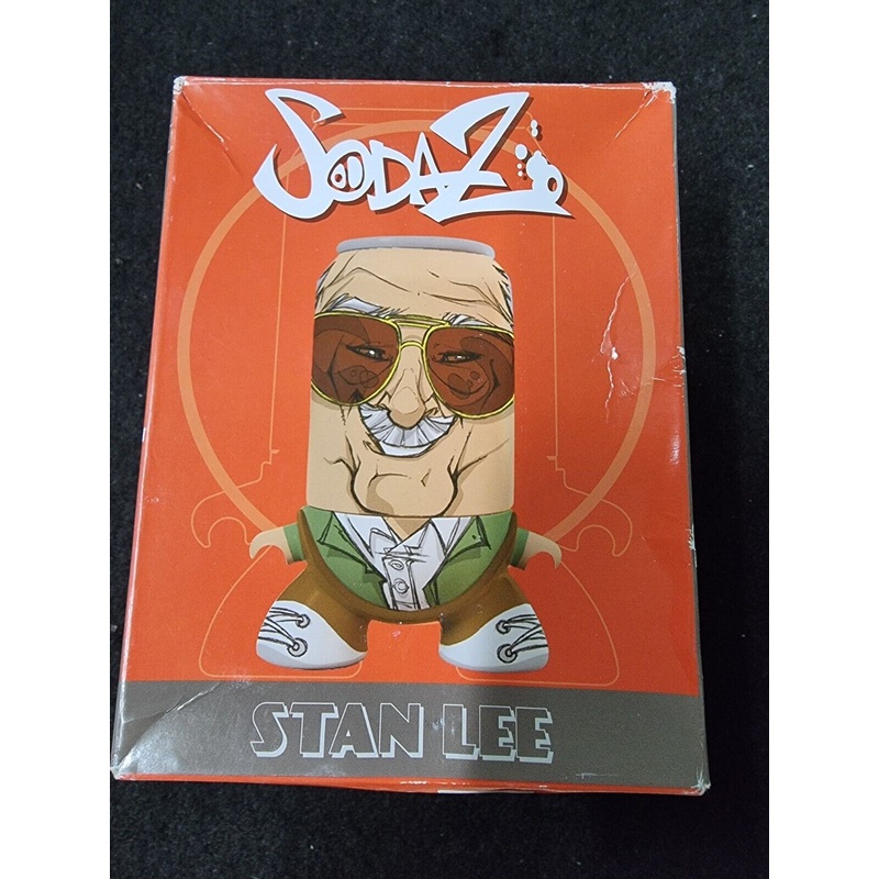 STAN LEE SodaZ Vinyl Can Collectible 5 & opens Figure, Nerd Block Exclusive