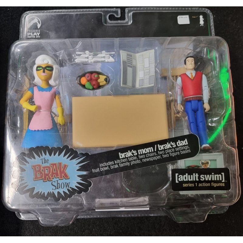 THE BRAK SHOW BRAK’S MOM BRAK’S DAD AQUA-TEEN FORCE ADULT SWIM FIGURE PALISADES