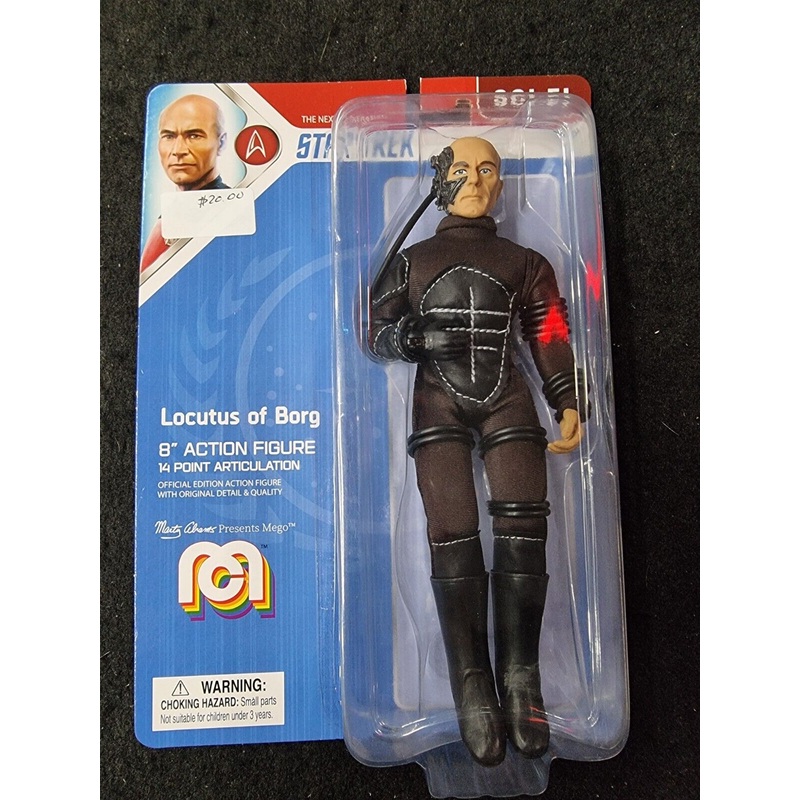 Star Trek: TNG  CAPTAIN JEAN-LUC PICARD AS LOCUTUS OF BORG ACTION FIGURE, MEGO