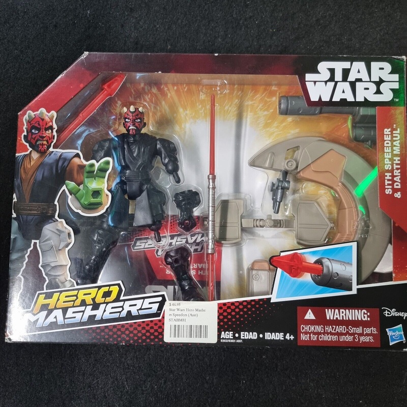 Star Wars Hero Mashers Sith Speeder & Darth Maul Disney , Hasbro Sealed