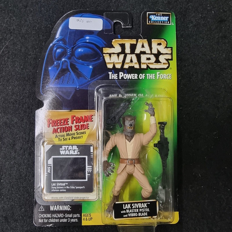 Star Wars Power of The Force (1997) Freeze Frame Lak Sivrak Green Card Figure