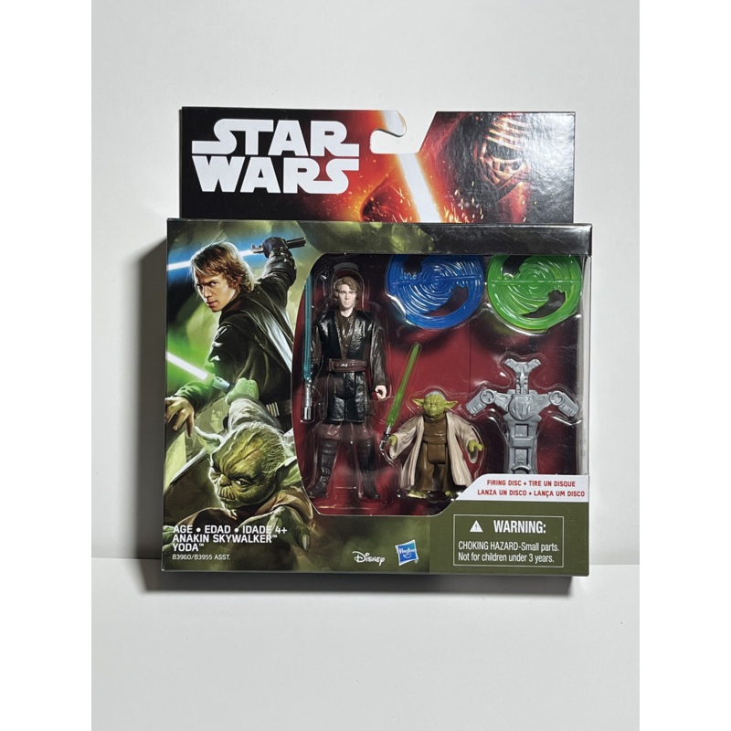 Anakin Skywalker & Yoda Star Wars The Force Awakens 3.75 Action Figure 2 Pack
