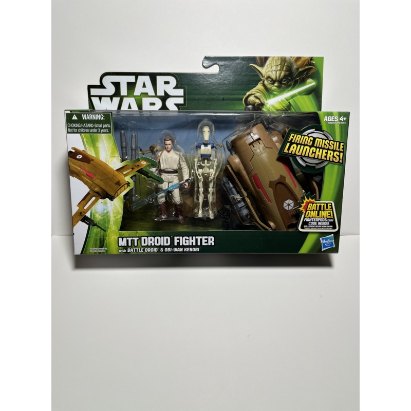 Star Wars MTT Droid Fighter with Battle Droid & Obi-Wan Kenobi