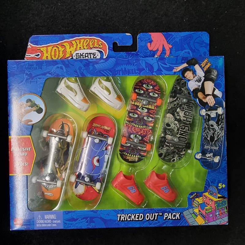 2022 Hot Wheels Skate Tony Hawk Tricked Out Pack Exclusive Board & Shoes