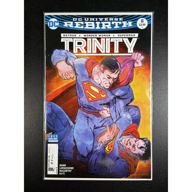 Trinity #8 – Rebirth – Bill Sienkiewicz Variant Cover – DC Comics 2017