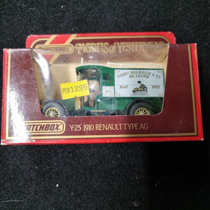 1986 MATCHBOX MODELS OF YESTERYEAR Y-25 1910 RENAULT TYPE AG Die-Cast Vintage