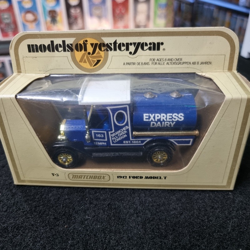 Vintage Matchbox Lesney Models of Yesteryear Y3 1912 Ford Model T Express Dairy