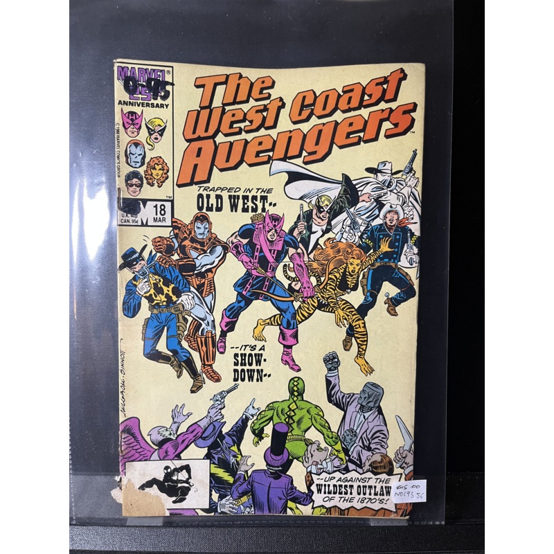 WEST COAST AVENGERS #18  The Old West Marvel Comics 1987