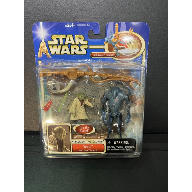YODA with Force Powers Star Wars AOTC 3.75 Action Figures