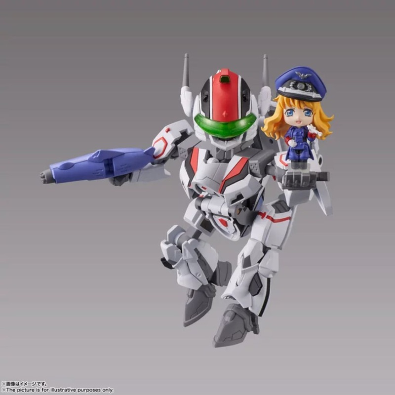 Bandai Tiny Session Vf-25F Messiah Valkyrie (Alto Use) With Sheryl Nome Macross