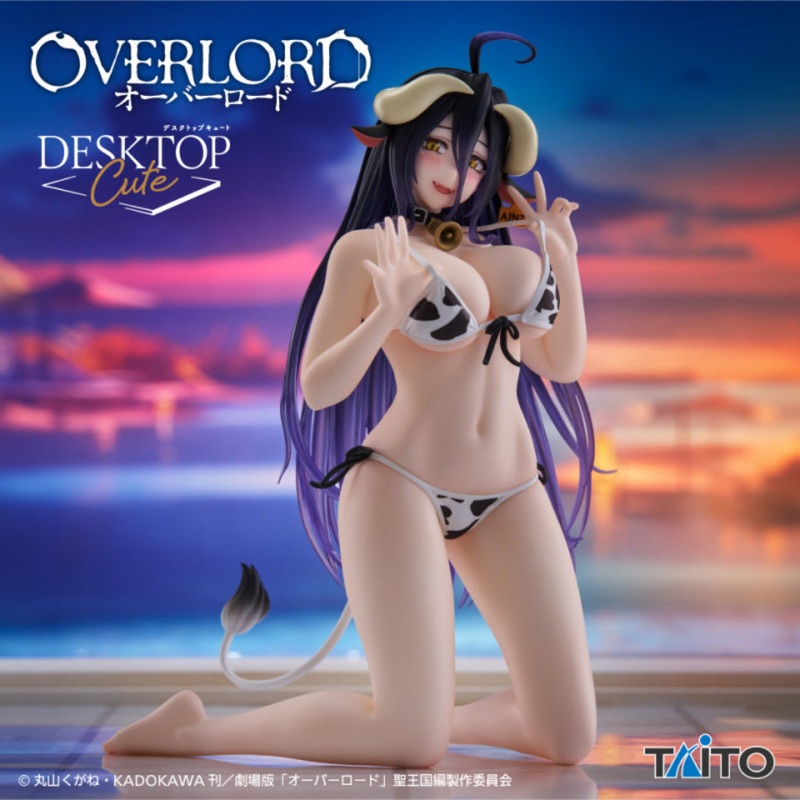 Taito Albedo Cow Print Swimwear Ver Overlord Desktop Cute Figure