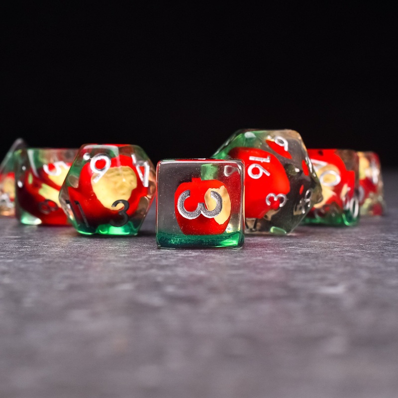 Apple Bite DND/TTRPG Dice set