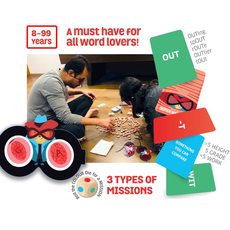 Super Word Spy-Speedy Card Game of Word Play