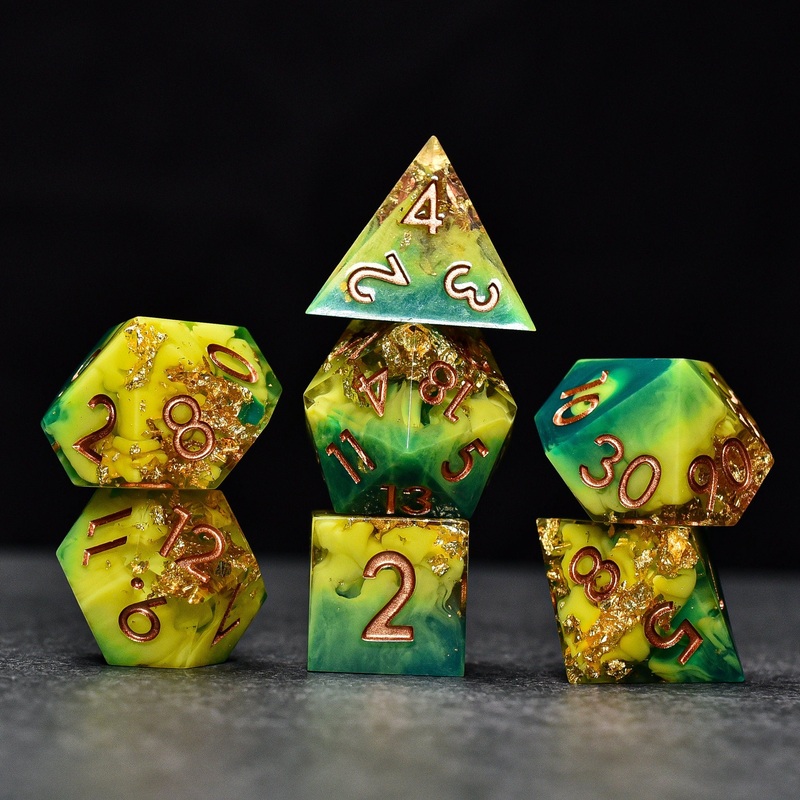 The Tempest Sharp Edge DND/TTRPG Dice set