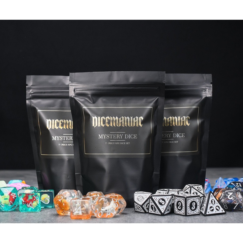 Surprise Mystery Blind Bag Dnd Polyhedral RPG Dice Set Includes 1 item