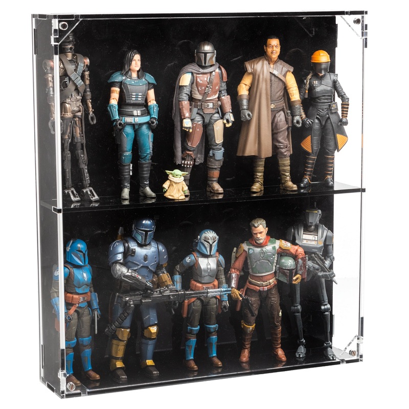 Wall Mounted Display Case for 6 inch Action Figures – 10 count