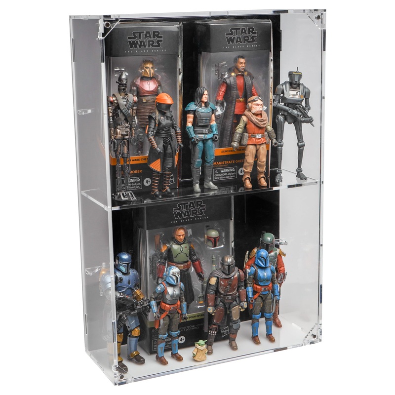 XL Wall Mounted Display Case for 6 inch Action Figures – 10 count