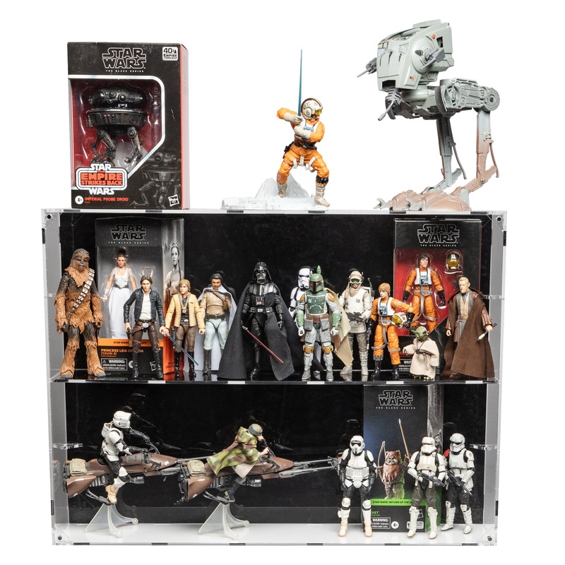 XL Wall Mounted Display Case for 6 inch Action Figures – 18 count